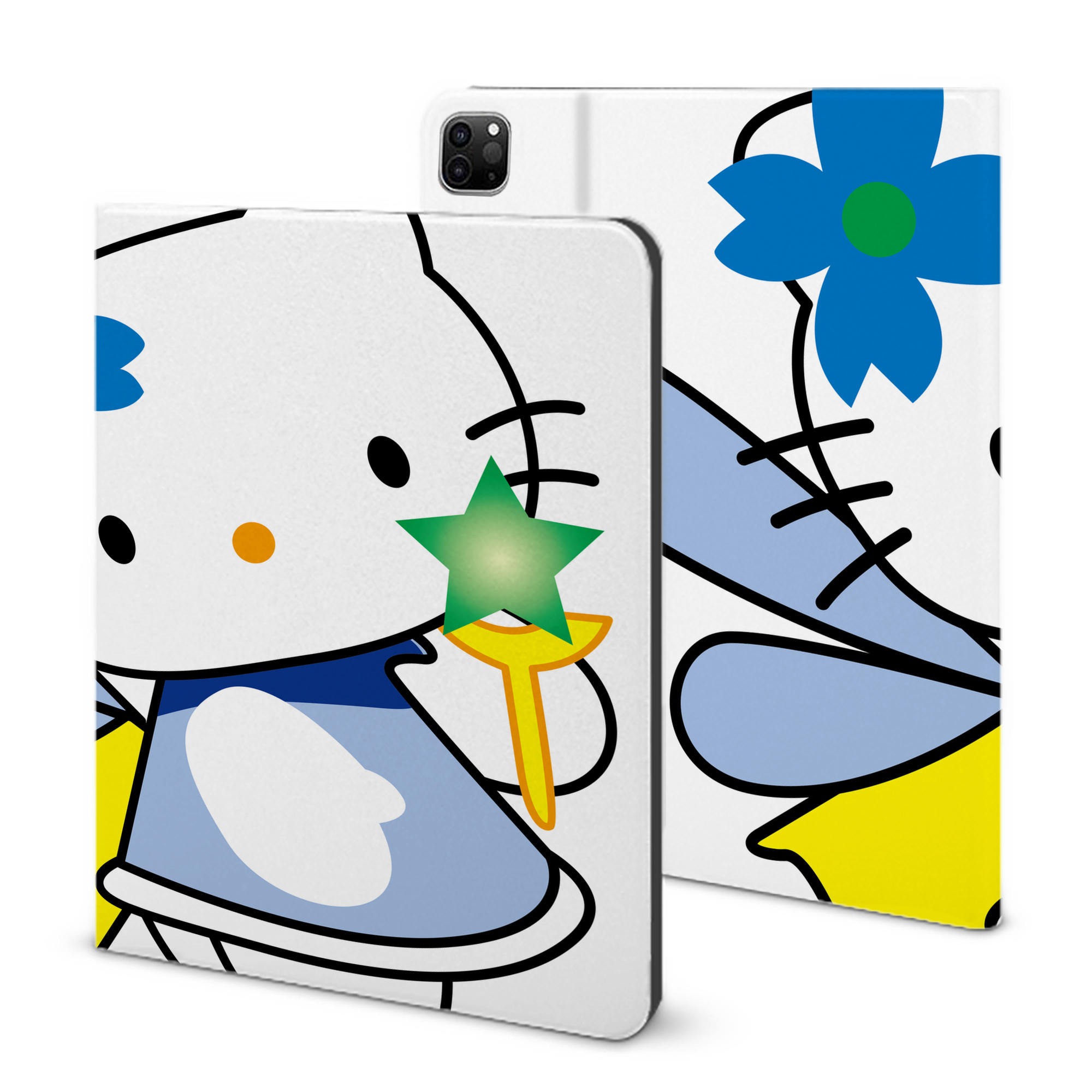 （画像用） Hello Kitty ハローキティ IPad ケース ブック型 PUレザー TPU 耐衝撃 軽量 薄型 ペン収納なし 全面保護 IPad 各モデル対応